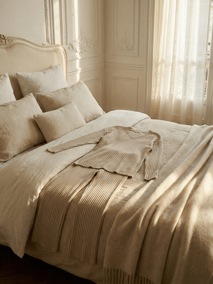 Ensemble loungewear femme en maille côtelée | Confort ultime & élégance effortless